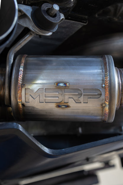 MBRP 20-24 Chevrolet Corvette C8 3in Active Cat Back Quad Split Rear Exit Exhaust w/ AFM Sims