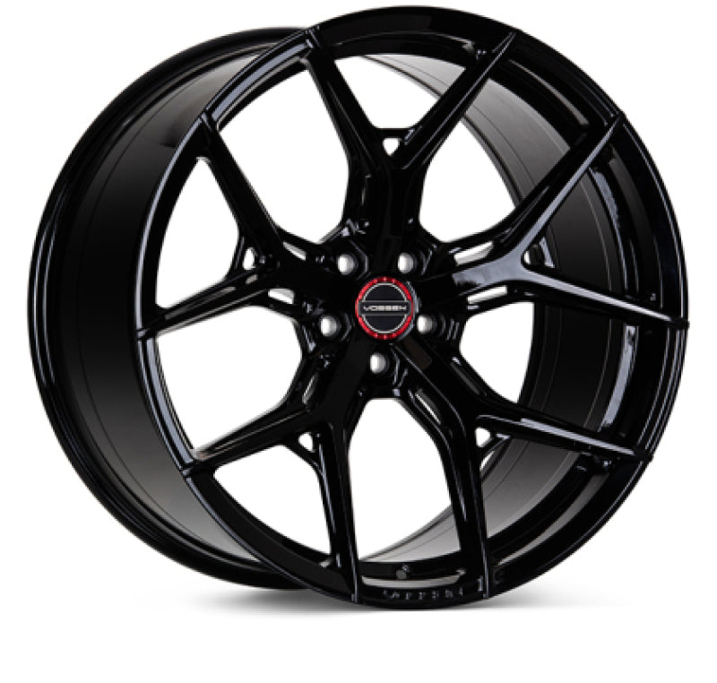 Vossen HF-5 22x9 - 5x112 - ET25 - Flat Face - 66.5 - Gloss Black Wheel