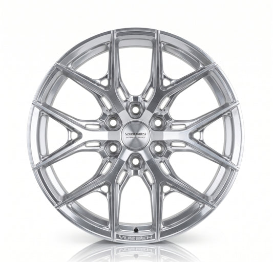 Vossen HF6-4 24x12 / 8x165.1 / ET44 / 125.1 / Ultra Deep - Silver Polished Wheel