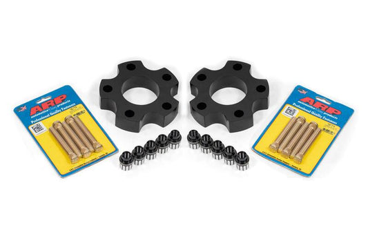 BMR 05-13 Chevrolet Corvette C6 Wheel Spacer Kit Front 1.25in Wide M12 Studs Shank Lugs - Black