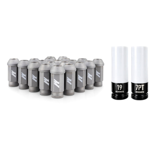 Mishimoto Steel Locking Lug Nuts M14x1.5 20pc Set Silver