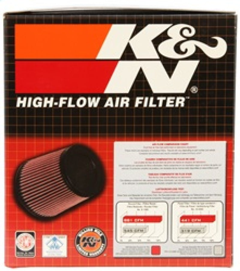 K&N Universal Chrome Filter 2.875in Flange ID / 5.188 Base OD / 3.5in Top OD / 4.438in Height