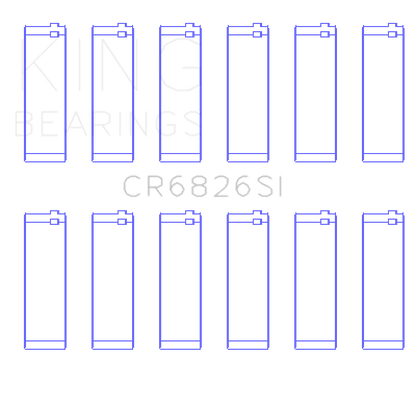 King Engine Bearings Holden 175/190 3.6L (Size +0.25mm) Connecting Rod Bearing Set