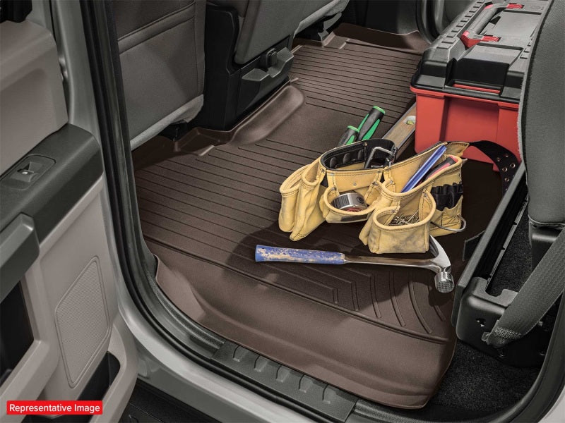 WeatherTech 25-25 Audi Q6 e-tron 2nd Row Rear FloorLiner - Cocoa