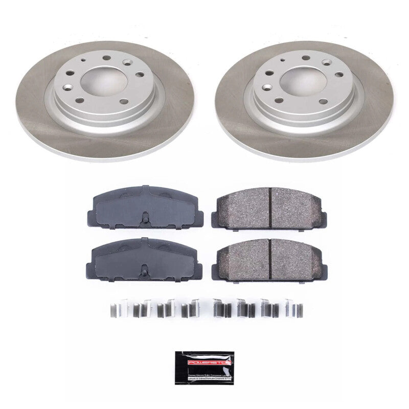 Power Stop 2003 Mazda Protege Rear Semi-Coated Rotor Kit