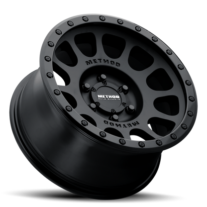 Method Wheels MR305 NV 18x9 +18mm Offset 6x135 94mm CB Matte Black - Gloss Black Lip