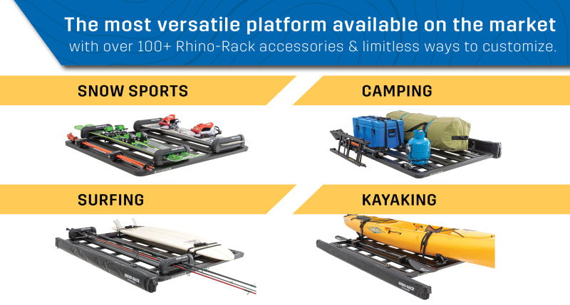 Rhino-Rack Pioneer Platform Unassembled with 2500 Leg Kit