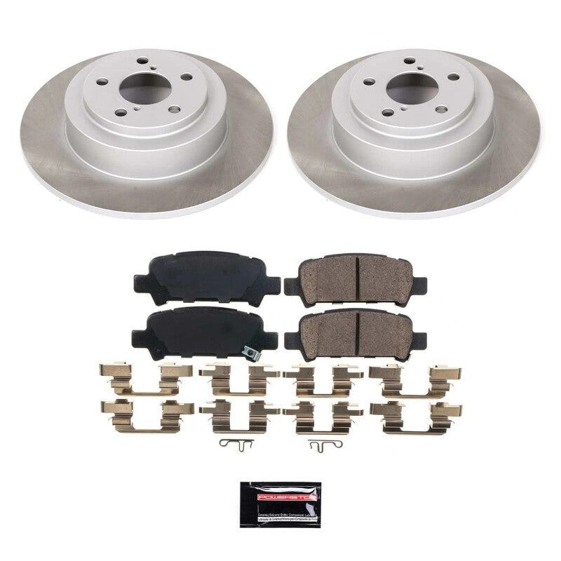 Power Stop 00-04 Subaru Outback Rear Semi-Coated Rotor Kit