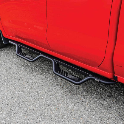 Westin 14-18 Chevy/GMC Silverado/Sierra 1500/2500/3500 Double Cab Outlaw Drop Nerf Bars Tex Black