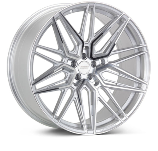 Vossen HF-7 22x9.5 - 5x112 - ET15 - Deep Face - 66.5 - Silver Polished Wheel