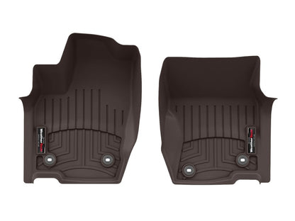 WeatherTech 24-26 Toyota Land Cruiser/Lexus GX Front FloorLiner - Cocoa
