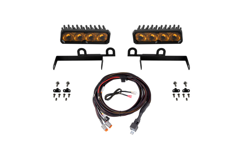 Diode Dynamics 2013-2018 Ram 1500 Ram SportExpress SS6 Sport LED Kit Yellow Driving 3000K