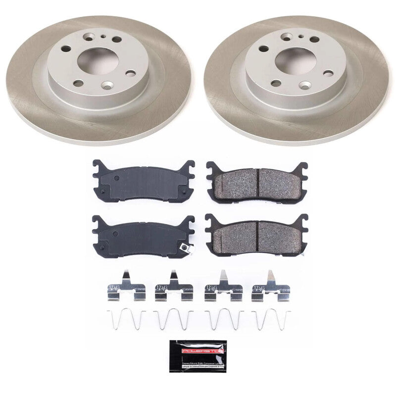 Power Stop 97-99 Mercury Tracer Rear Semi-Coated Rotor Kit