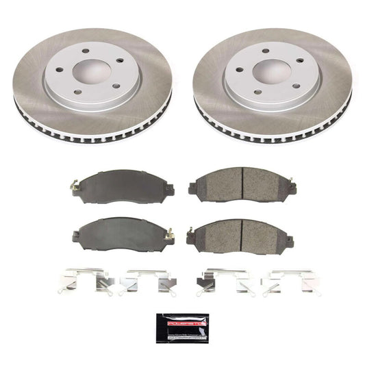 Power Stop 18-24 Nissan LEAF Front Semi-Coated Rotor Kit