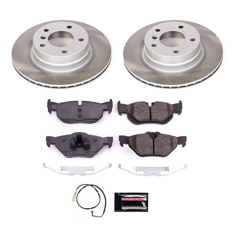 Power Stop 07-10 BMW 328i Rear Semi-Coated Rotor Kit