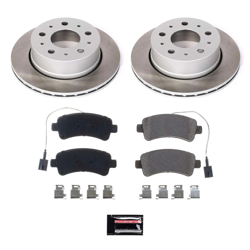 Power Stop 16-21 Ram ProMaster 3500 Rear Semi-Coated Rotor Kit