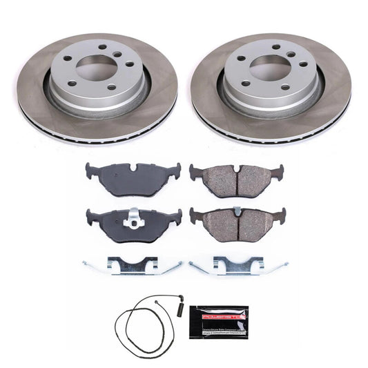 Power Stop 99-00 BMW 328i Rear Semi-Coated Rotor Kit