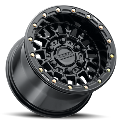 Raceline A15 Omega 15x10in / 6x139.7 BP / 25mm Offset / 78.1mm Bore - Gloss Black