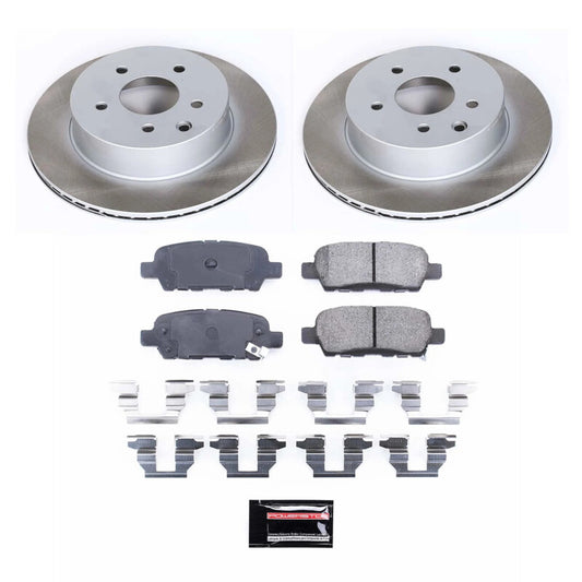 Power Stop 03-05 Nissan 350Z Rear Semi-Coated Rotor Kit