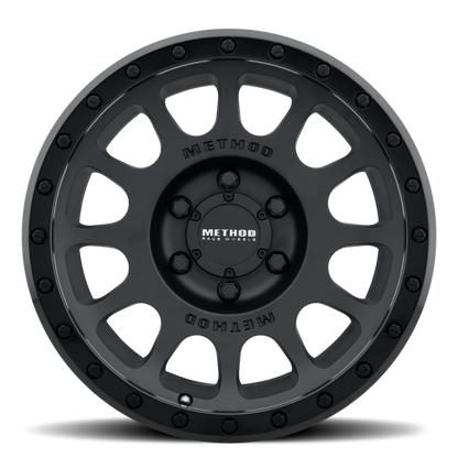 Method Wheels MR305 NV 18x9 +18mm Offset 6x135 94mm CB Matte Black - Gloss Black Lip