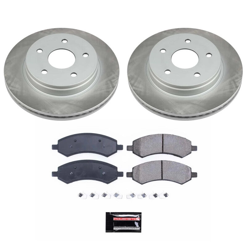 Power Stop 19-22 Ram 1500 Classic Front Semi-Coated Rotor Kit