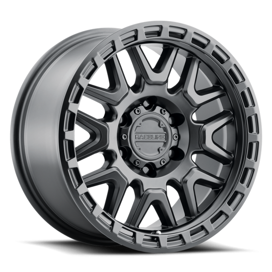 Raceline 953B Krank Wheel 20x9 / 6X139.7 BP / 0mm Offset / 5mm BS - Satin Black
