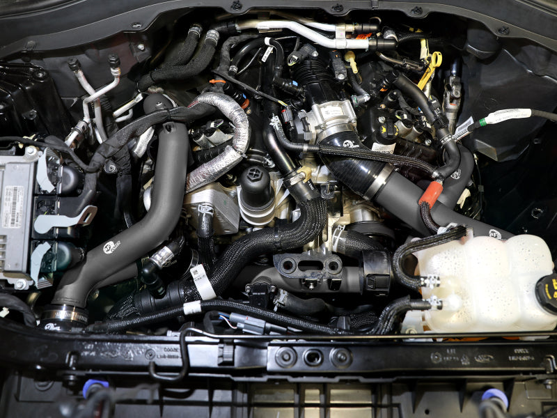 aFe 20-23 Ford Explorer ST V6 3.0L (tt) BladeRunner Aluminum Hot and Cold Charge Pipe Kit - Black