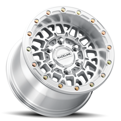 Raceline A15 Omega 15x10in / 6x139.7 BP / 25mm Offset / 78.1mm Bore - Machined