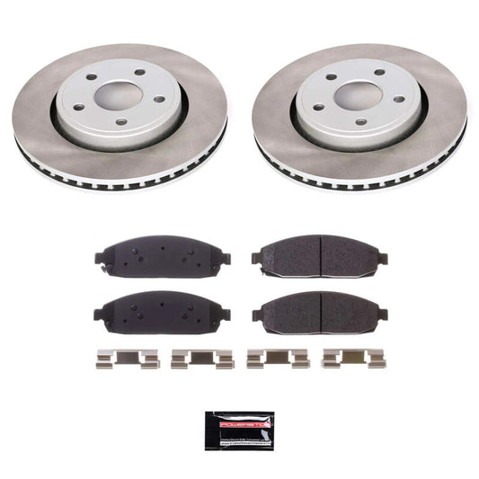 Power Stop 05-10 Jeep Grand Cherokee Front Semi-Coated Rotor Kit