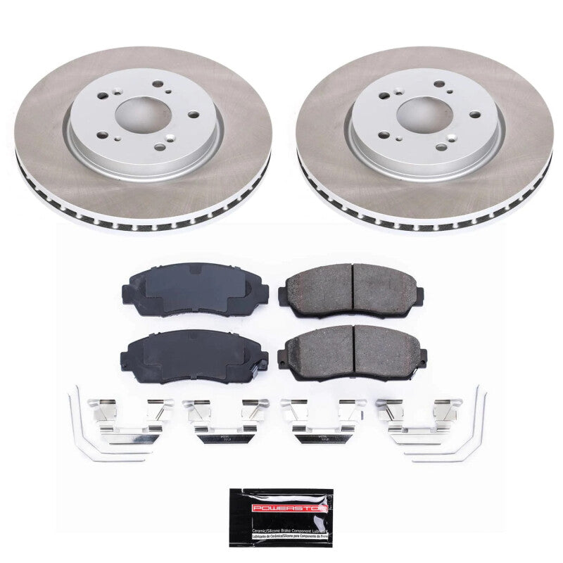 Power Stop 12-15 Honda Crosstour Front Semi-Coated Rotor Kit