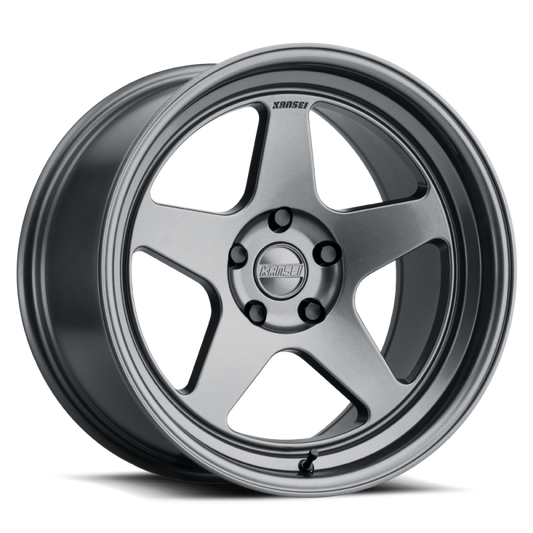 Kansei K12G Knp 17x9in / 5x100 BP / 35mm Offset / 73.1mm Bore - Gunmetal Wheel