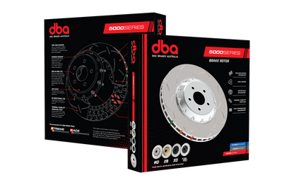 DBA 11-13 Ford Mustang GT 5.0L (V8) 5000 Series Slotted Front Replacement Rotor