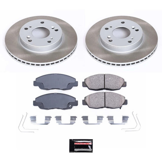 Power Stop 12-15 Honda Civic Front Semi-Coated Rotor Kit