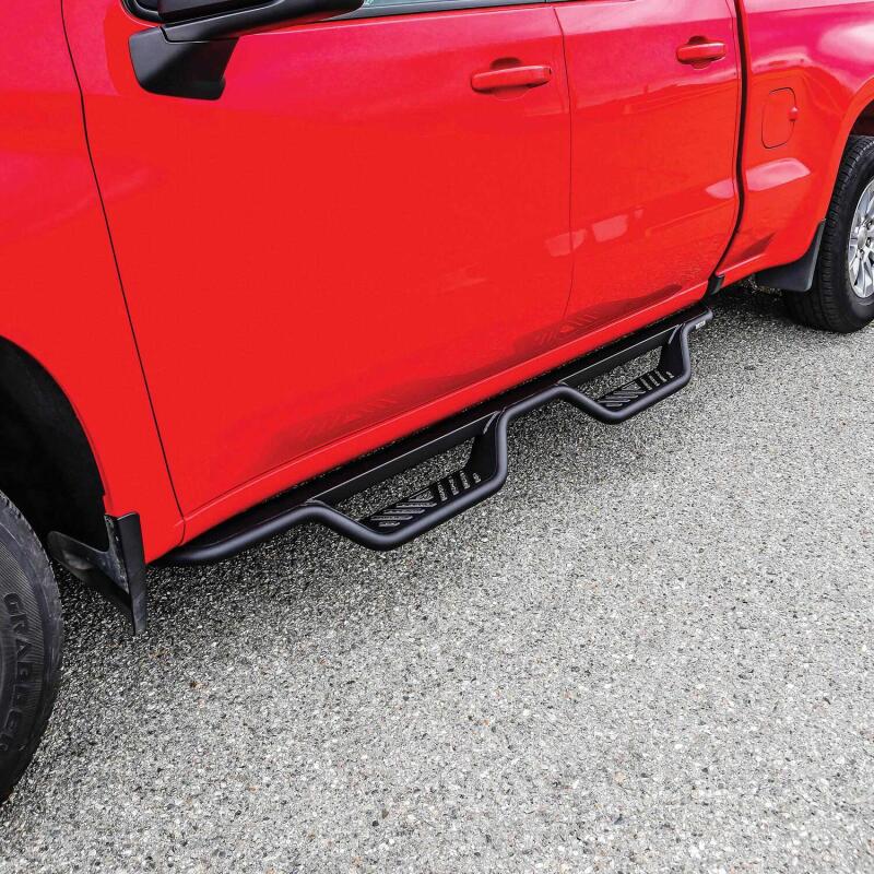 Westin 14-18 Chevy/GMC Silverado/Sierra 1500/2500/3500 Double Cab Outlaw Drop Nerf Bars Tex Black