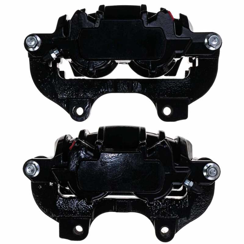 Power Stop 2014 Chrysler 200 Front Black Caliper - Pair w/Bracket