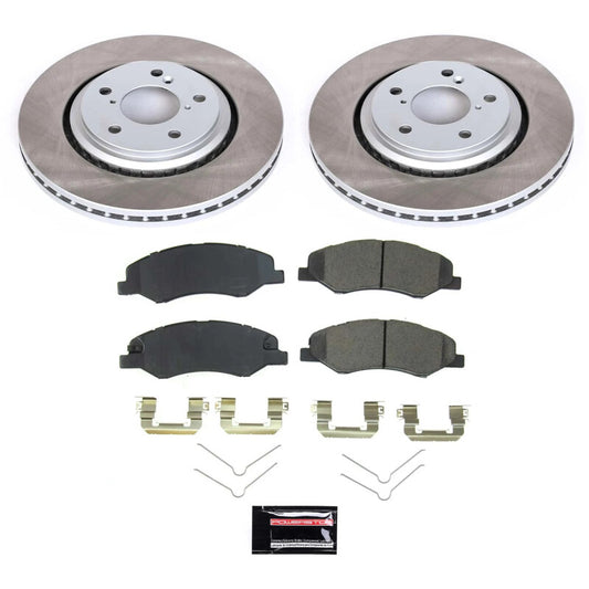 Power Stop 18-22 Honda Odyssey Front Semi-Coated Rotor Kit