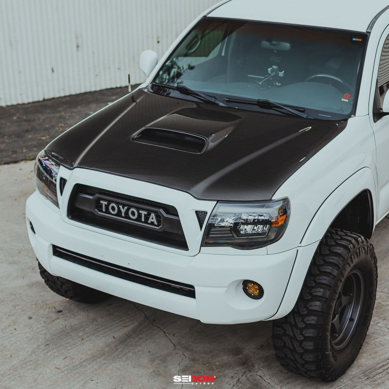 Seibon 05-11 Toyota Tacoma TR-Style Carbon Fiber Hood