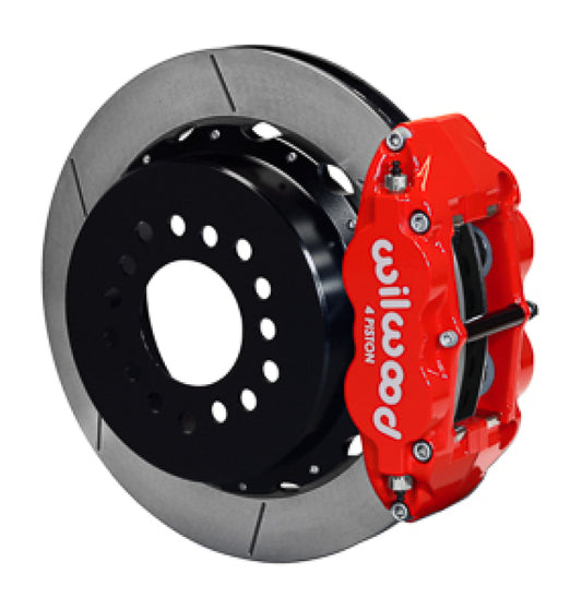 Wilwood Narrow Superlite 4R Rear Kit 12.88in GT Vented Rotors Red G-Body W/ 2.62in Axle Offset