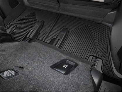 WeatherTech 24-26 Lexus TX 2nd Row Rear All-Weather Floor Mats - Black