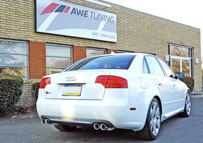 AWE Tuning Audi B7 S4 Touring Edition Exhaust - Polished Silver Tips