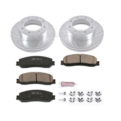 Power Stop 2012 Ford F-350 Super Duty Front Z23 Evolution Brake Kit