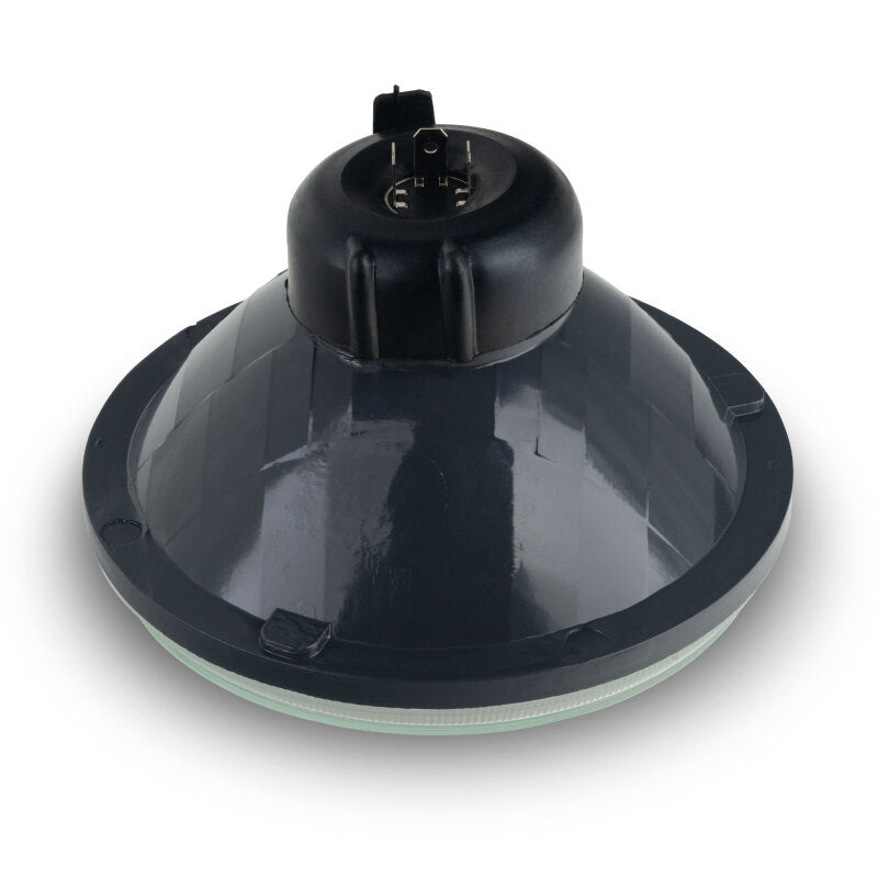 Oracle 7in Sealed Beam Glass Lens Headlight  Non-Halo-Compatible with H4 LED Bulbs