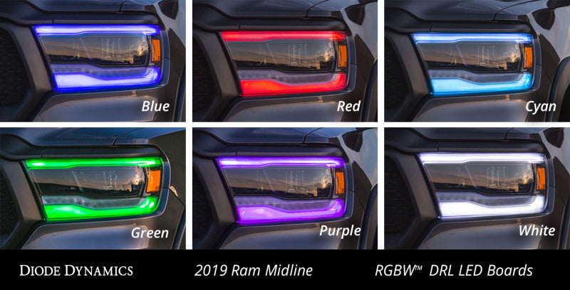 Diode Dynamics RGBW DRL LED Boards for 2019-2023 Ram 1500 Midline