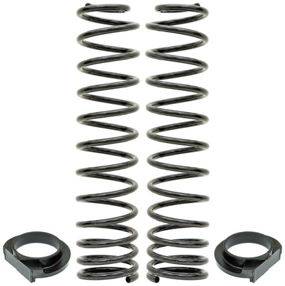 RockJock JL Front Coil Springs 4in Lift w/ Urethane Isolators Pair