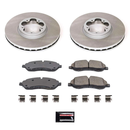 Power Stop 15-19 Ford Transit-350 Front Semi-Coated Rotor Kit