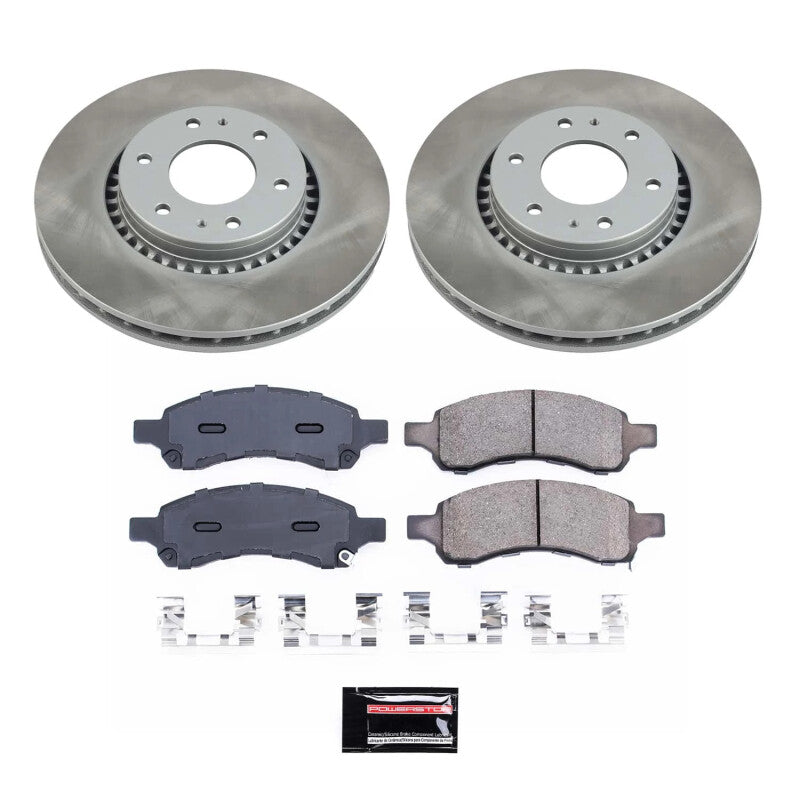 Power Stop 06-09 Saab 9-7x Front Semi-Coated Rotor Kit