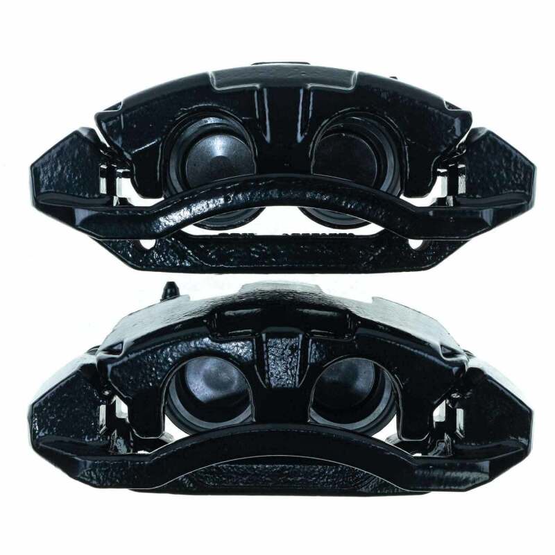 Power Stop 05-08 Dodge Dakota Front Black Caliper - Pair w/Bracket