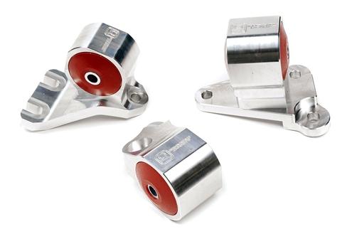 Innovative 90-91/92-93 Acura Integra GS-R Silver Aluminum Billet Mount Kit 75A Bushings (Cable)