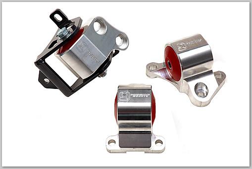 Innovative 96-00 Civic B/D Series Black Aluminum Mounts 75A Bushings (2 Bolt)