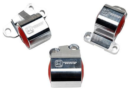 Innovative 92-95 Civic B/D Series Black Aluminum Mounts 85A Bushings (2 Bolt)